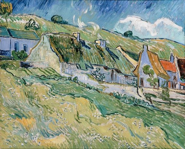 Van Gogh, Chaumières, 1890