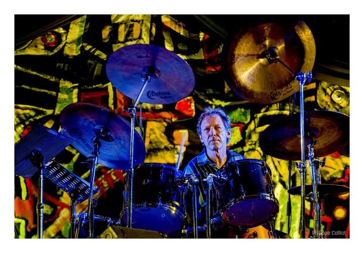 Simon Goubert en 2016 au festival Jazz en place à Dinan, © Philippe Colliot.