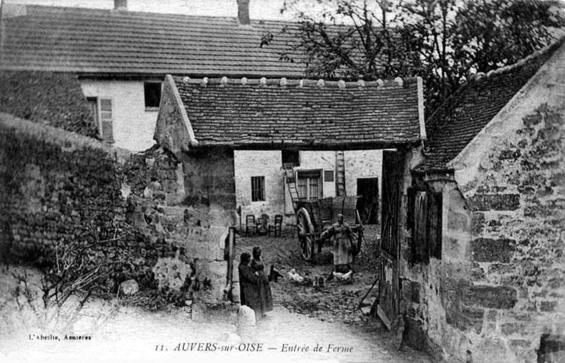 Entrée de ferme à Auvers-sur-Oise vers 1900