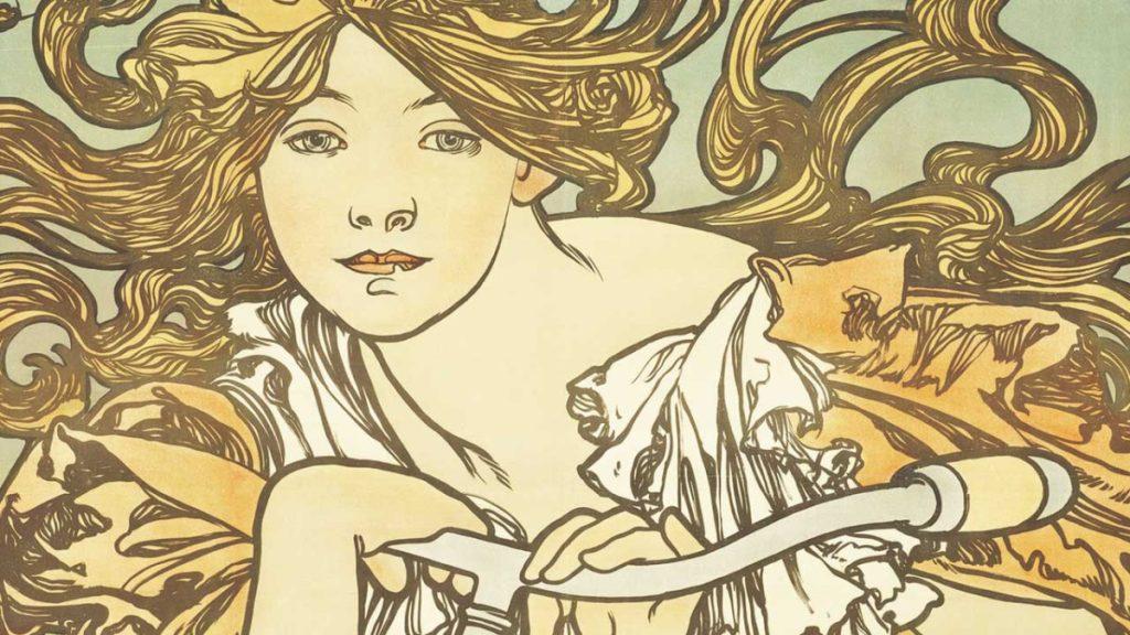 Alphonse Mucha, affiche pour les Cycles Perfecta, 1897 ©Wikimedia Commons
