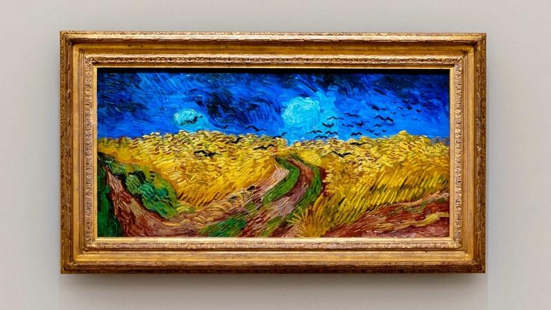 Champ de blé aux corbeaux (juillet 1890), huile sur toile, 51.5X130 cm, exposé à Orsay pour l'exposition Van Gogh à Auvers-sur-Oise, conservé au Van Gogh Museum d'Amsterdam