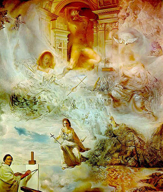œuvre d'art de Salvador Dali - Le Concile œcuménique - huile sur toile, 1960 - The Dali Museum, St. Petersburg300 x 254 cm - The Dali Museum, St. Petersburg
