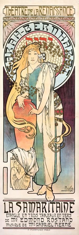 La Samaritaine, affiche pour Sarah Berhardt - Alphonse Mucha - Lithographie en couleurs - © Fondation Mucha
