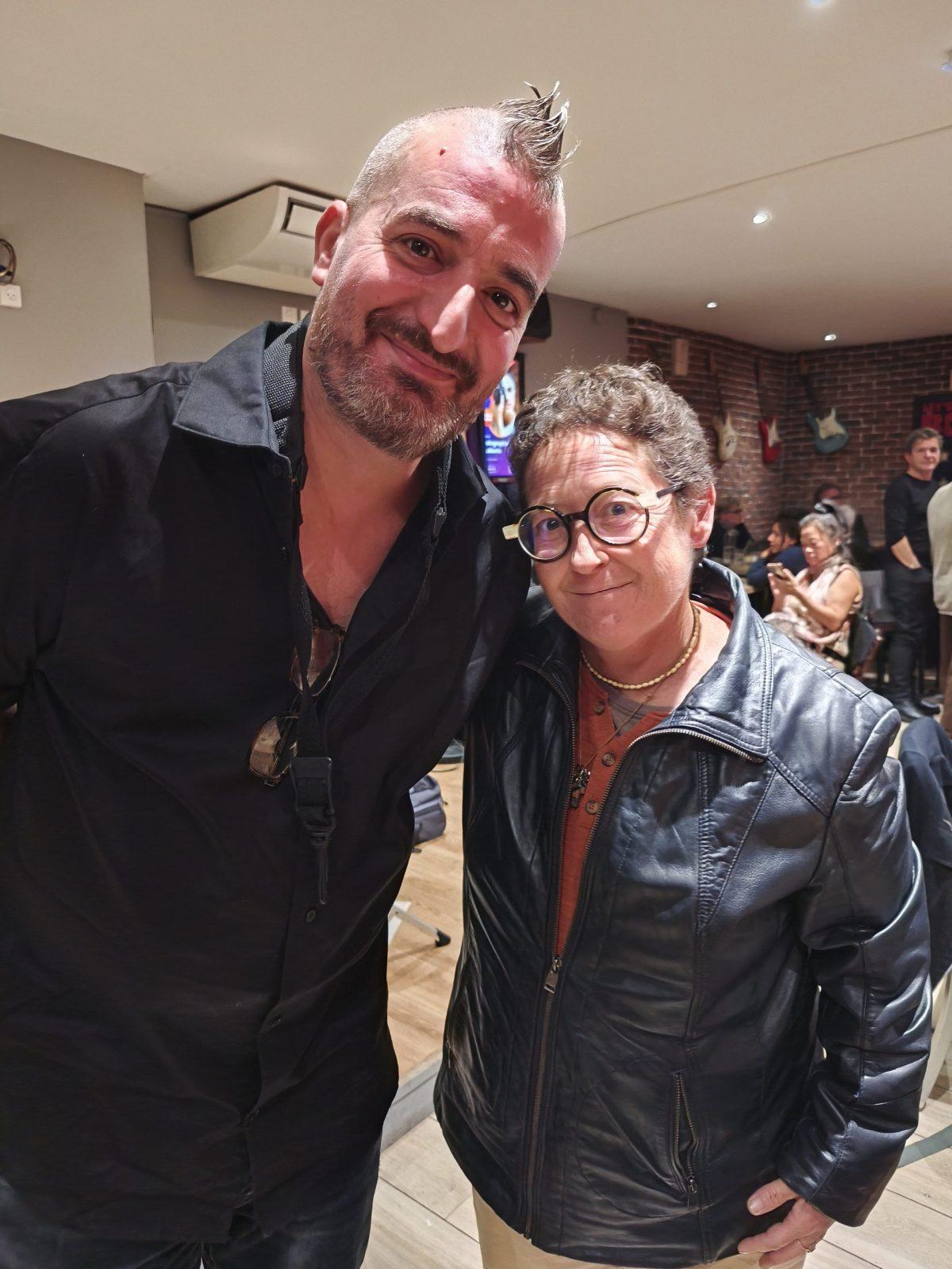 Olivier Temime et Marie-Anne entre deux sessions de jam à Marseille au Mélo le 02 novembre 2025.
