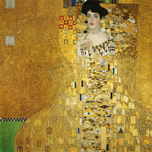 Portrait d'Adele Bloch-Bauer - Gustave Klimt - 1907 - Huile, or et argent sur toile - 138 × 138 cm - Neue Galerie, New York.