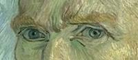 Van Gogh, Autoportrait , 1889, détail