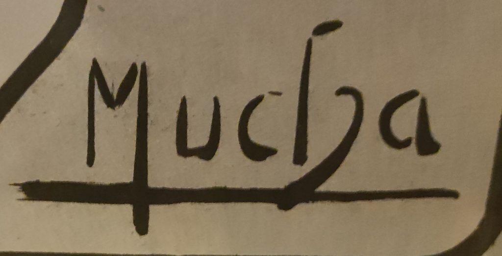 Signature d'Alfons Mucha