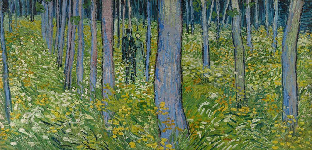 Sous-bois avec deux personnages, Vincent Van Gogh, juin 1890