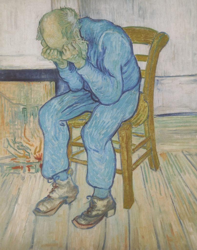 Vieil homme triste (“à la porte de l'éternité”),
1890, huile sur toile, 81.8cm x 65.5cm,
Otterlo, Kröller-Müller Museum